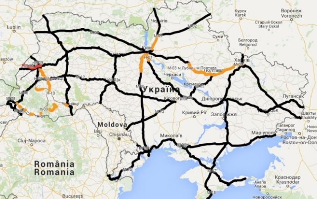 Картинки по запросу карта автомобільних доріг України на українській мові